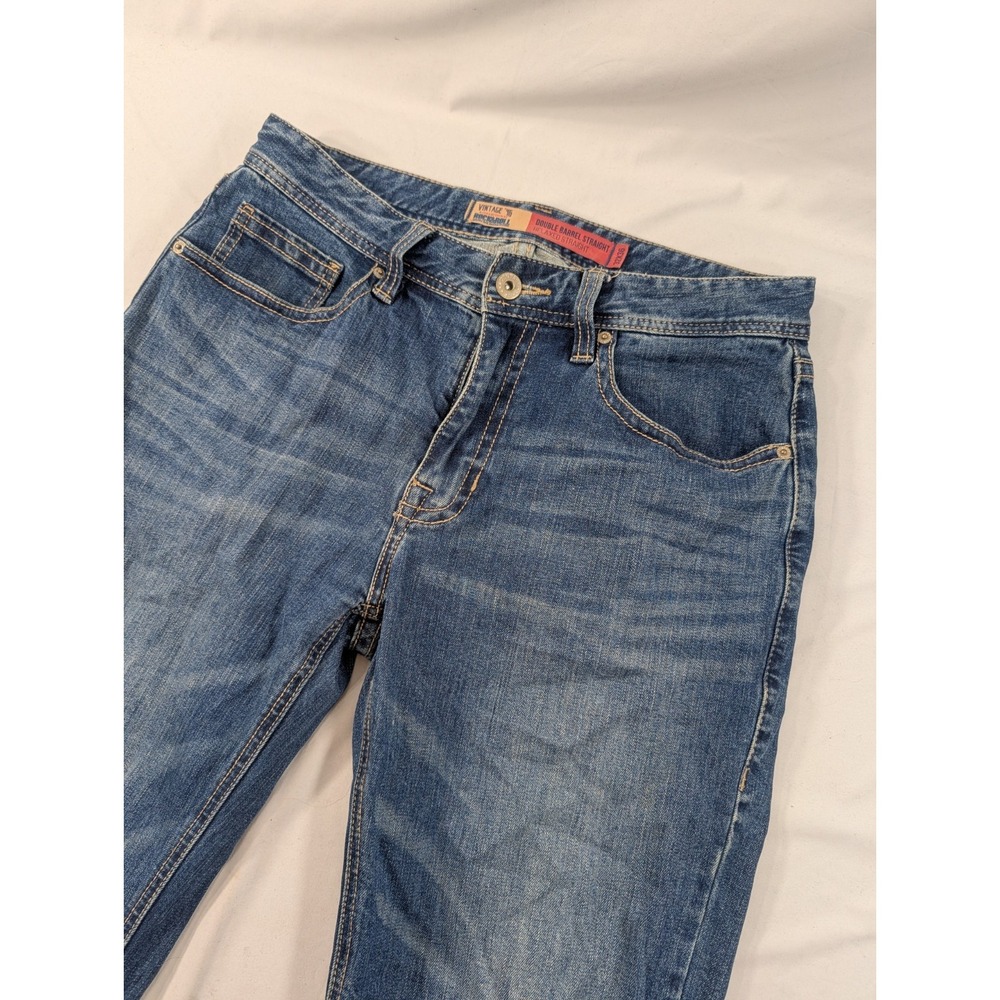 Rock & Roll Cowboy Denim Double Barrel Straight Relaxed Vintage 46 32x36 Tall